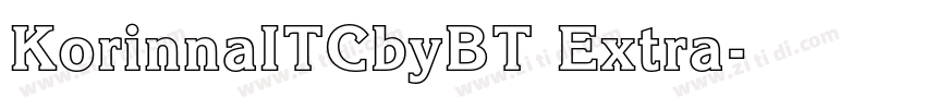 KorinnaITCbyBT Extra字体转换